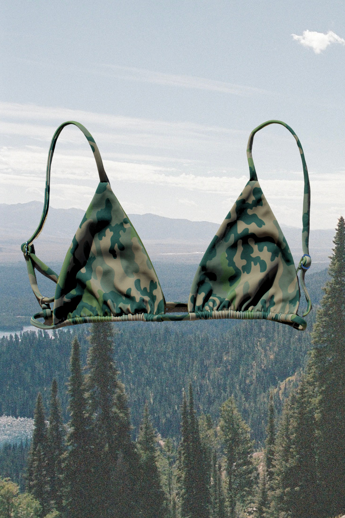 The Base Bikini Top // Camo