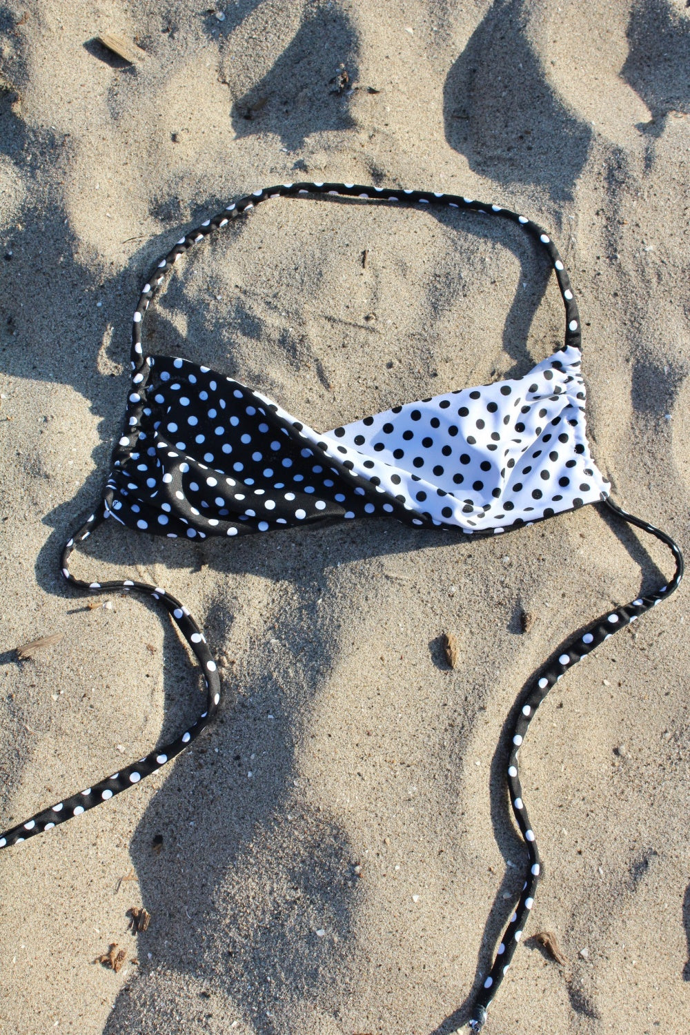 Twist Bikini Top // Polka Dot